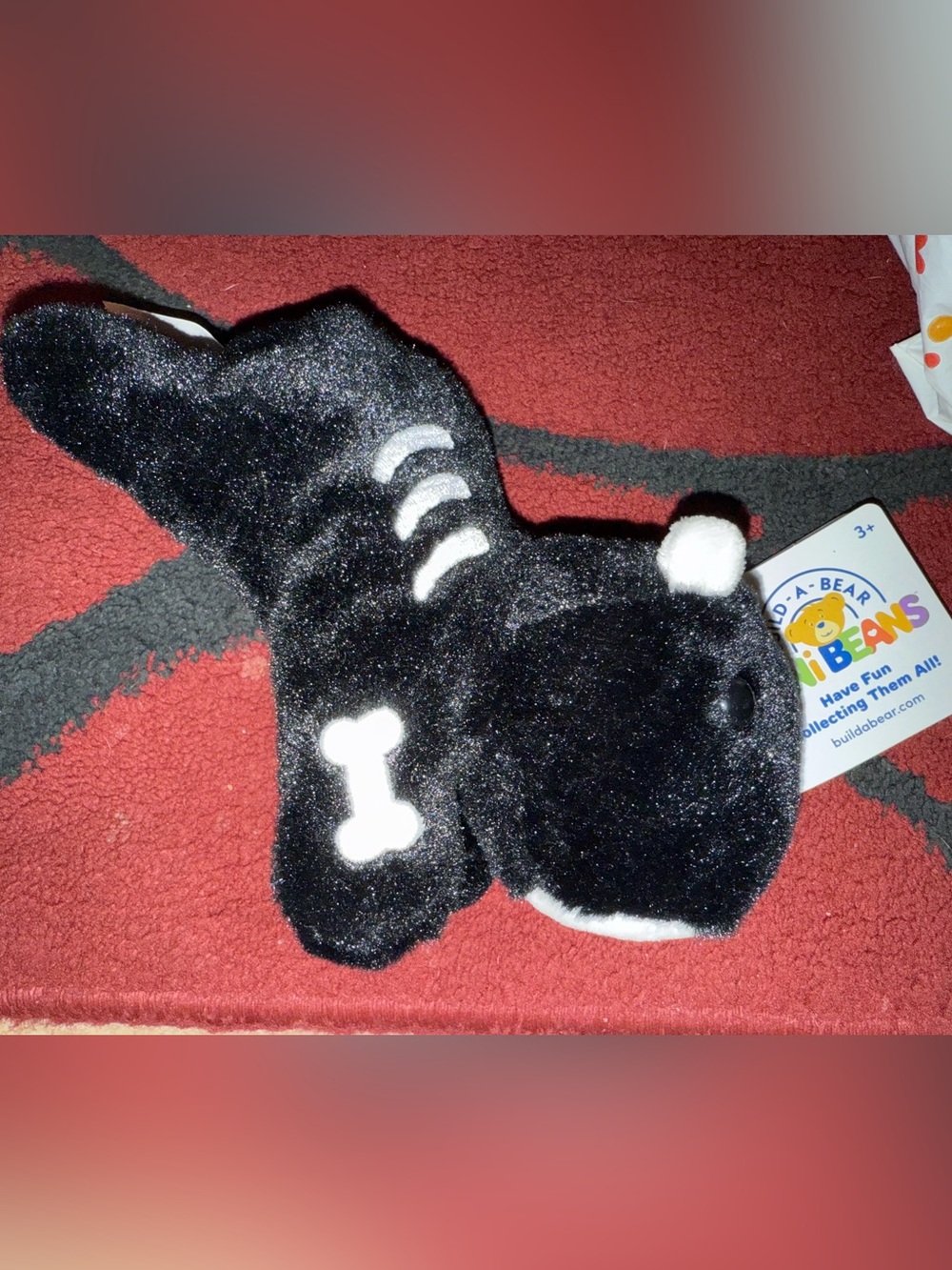 Build-A-Bear Mini Beans “Skelebara” Skeleton Capybara 7” plush stuffed animal - Picture 2 of 4